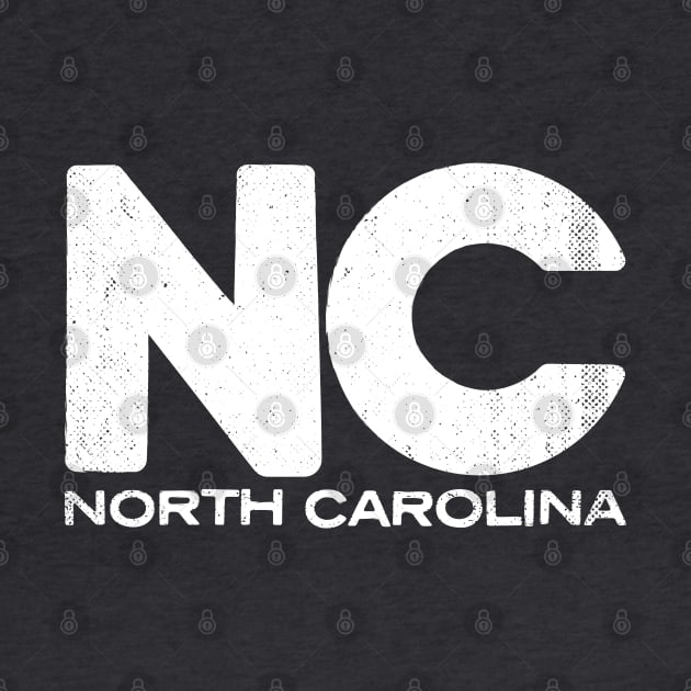 NC North Carolina State Vintage Typography by Commykaze